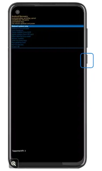 Android recovery menu with Wipe data/factory reset highlighted