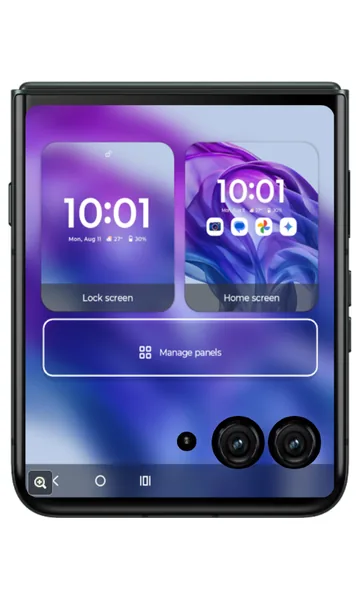 Lock screen and Home screen previews with Manage panels button